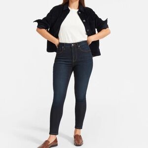 Everlane Curvy High Rise Skinny Jeans Dark Wash Size 28 NWOT Womens